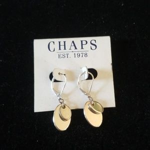 NWT Chaps Silver Earrings